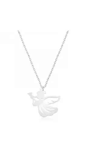 Gümüş Kanatlı Melek Bayan Kolye