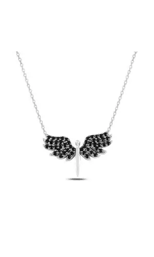 Gümüş Mikail Meleği Bayan Kolye