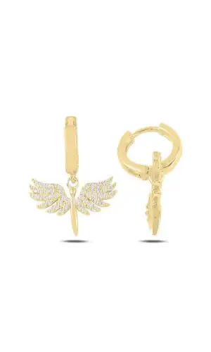 Gümüş Mikail Meleği Bayan Küpe