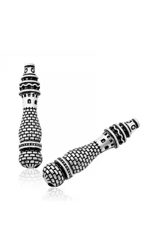 Gümüş Minare Desenli Tesbih İmamesi