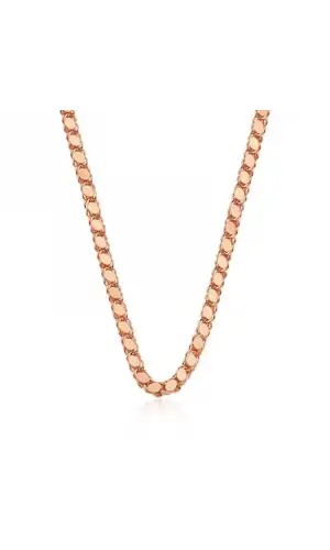 Gümüş Rose Pullu Arpa Zincir