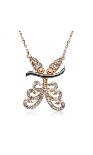 Gümüş Semazen Bayan Kolye