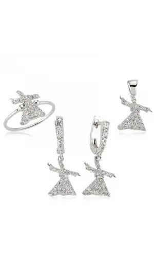 Gümüş Semazen Bayan Set