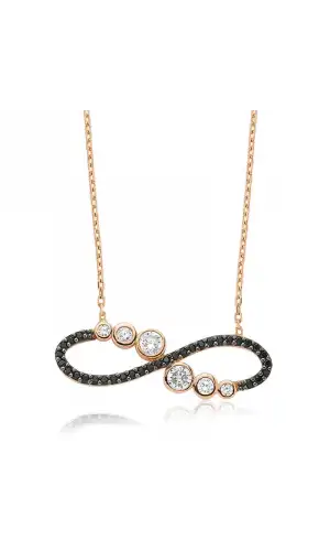 Gümüş Su Yolu Sonsuzluk Bayan Kolye