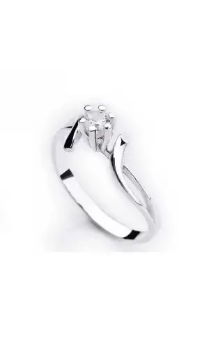 Gümüş Tek Taş Bayan Yüzük