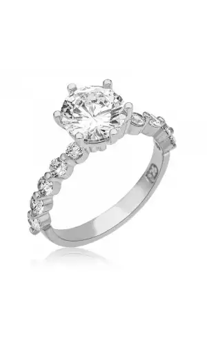 Gümüş Tek Taş Kadın Yüzük