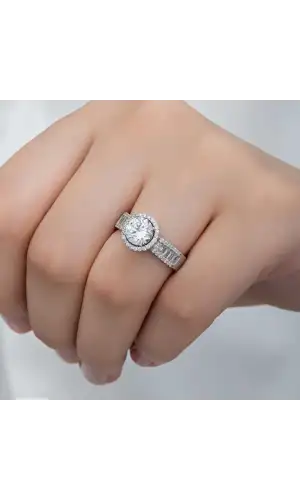 Gümüş Tek Taş Kadın Yüzük