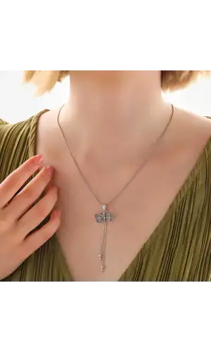 Gümüş Telkari Yusufçuk Kadın Kolye