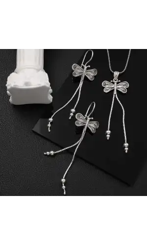 Gümüş Telkari Yusufçuk Kadın Set