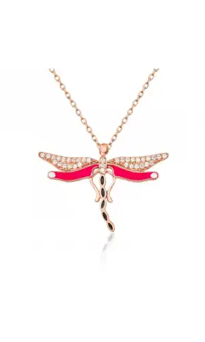 Gümüş Yusufçuk Bayan Kolye