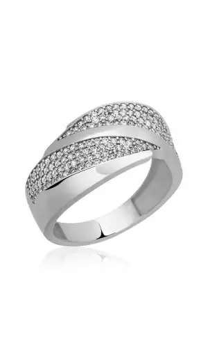 Gümüş Zirkon Taşlı Bayan Yüzük