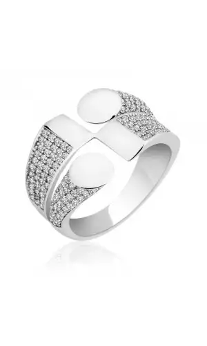 Gümüş Zirkon Taşlı Bayan Yüzük