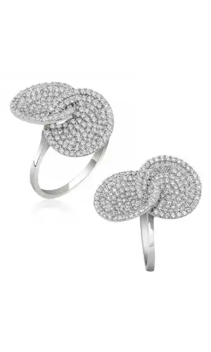 Gümüş Zirkon Taşlı Bayan Yüzük