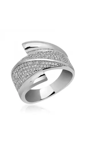 Gümüş Zirkon Taşlı Bayan Yüzük