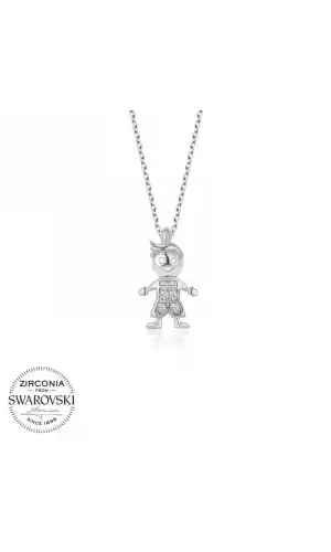 Swarovski Gümüş Çocuk Bayan Kolye