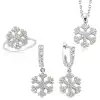 Gümüş Kar Tanesi Bayan Set
