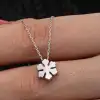 Gümüş Minimal Kar Tanesi Kadın Kolye