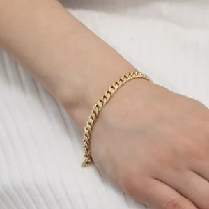 Mat Parlak Gurmet Unisex Altın Bileklik