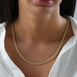 Nisera Harmoni Altın Choker Zincir