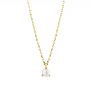 Nisera Minimal Pearl Altın Kolye