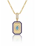 Blue Squa Altın Charm