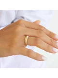 Minimal Kruvasan  Altın Yüzük