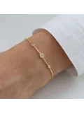 Nisera Minimal Güneş Altın Bileklik