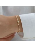 Nisera Minimal Taş Tasarım Altın Bileklik