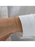 Nisera Minimal Taşlı Ataç Altın Bileklik