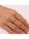 Nisera Pembe Antik Altın Yüzük