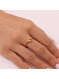 Nisera Pembe Antik Altın Yüzük