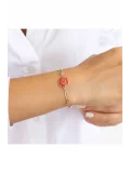 Pembe Lotus Altın Bileklik