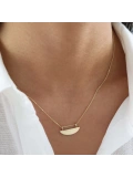 Freyr Plaka Minimal Kişiselleştirilebilir Altın Kolye