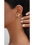 Heart Earcuff Altın Piercing