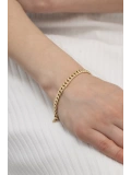 Mat Parlak Gurmet Unisex Altın Bileklik