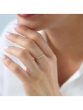 Nisera Muse Touch Minimal Altın Yüzük