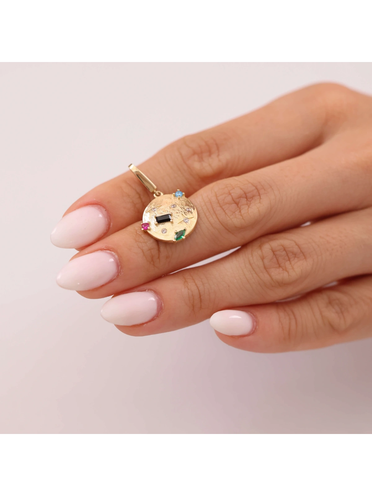 Renkli Minimal Sify Altın Charm