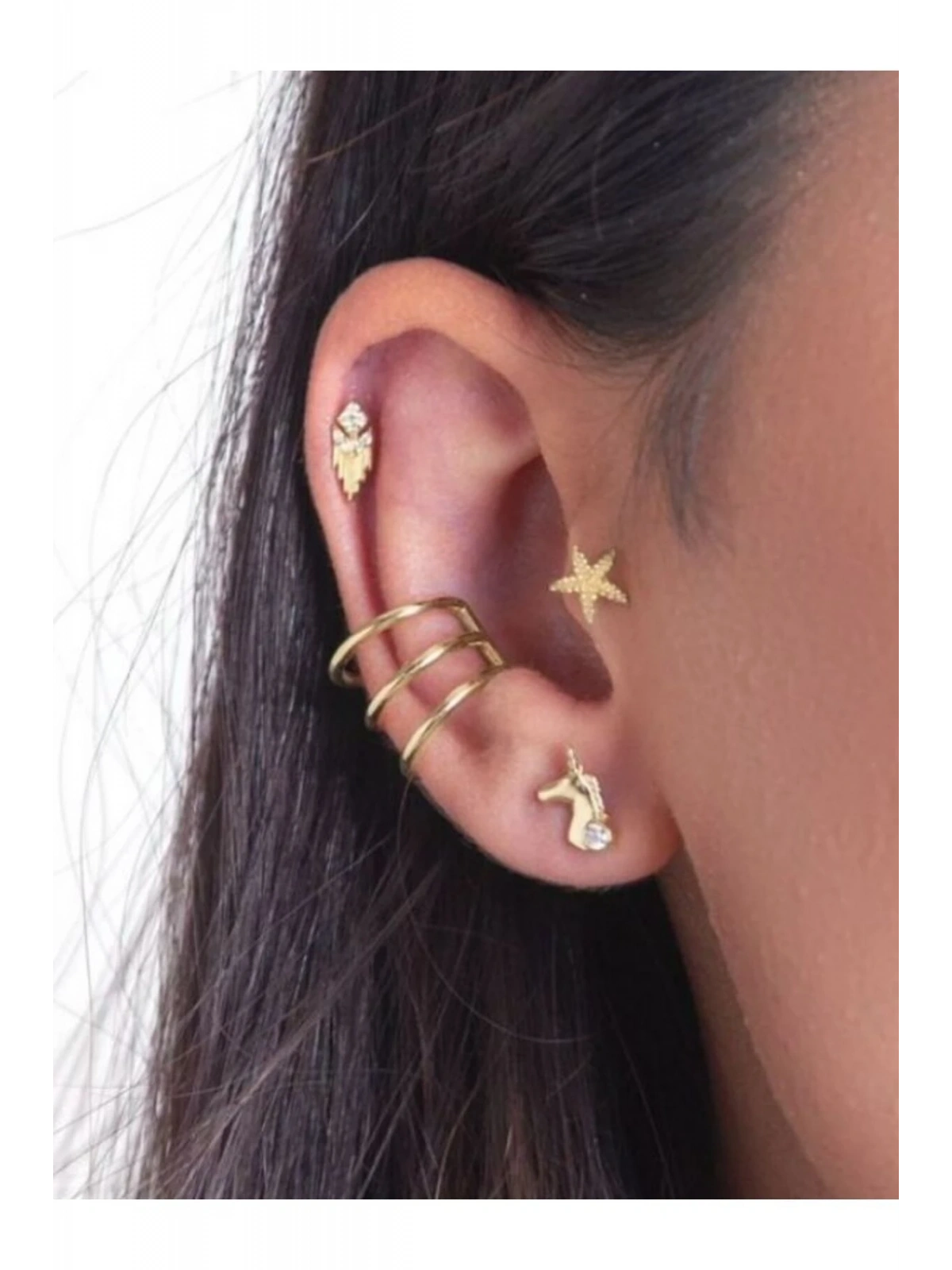 Unisex Deniz Yıldızı Tragus