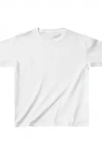 Çocuk Unisex Basic T-Shirt - Beyaz