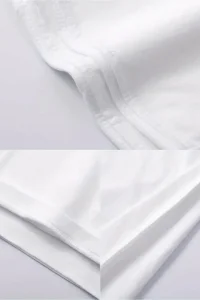 Erkek Tişört Bisiklet Yaka Kore sevimli ayı baskı Kısa Kol T-Shirt  - Beyaz