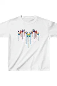 Çocuk Unisex Baskılı T-Shirt - Beyaz
