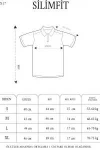 Erkek Polo Yaka tişört Slim Fit Dokuma Çizgili T-Shirt - Mavi