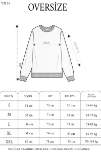 Erkek 3 iplik pamuklu Bisiklet Yaka Ön Ve Arka Baskılı SweatShirt - Siyah