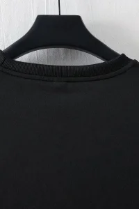 Erkek Baskılı T-Shirt Kısa Kol Bisiklet Yaka Regular Fit Yazlık Tişört - Siyah