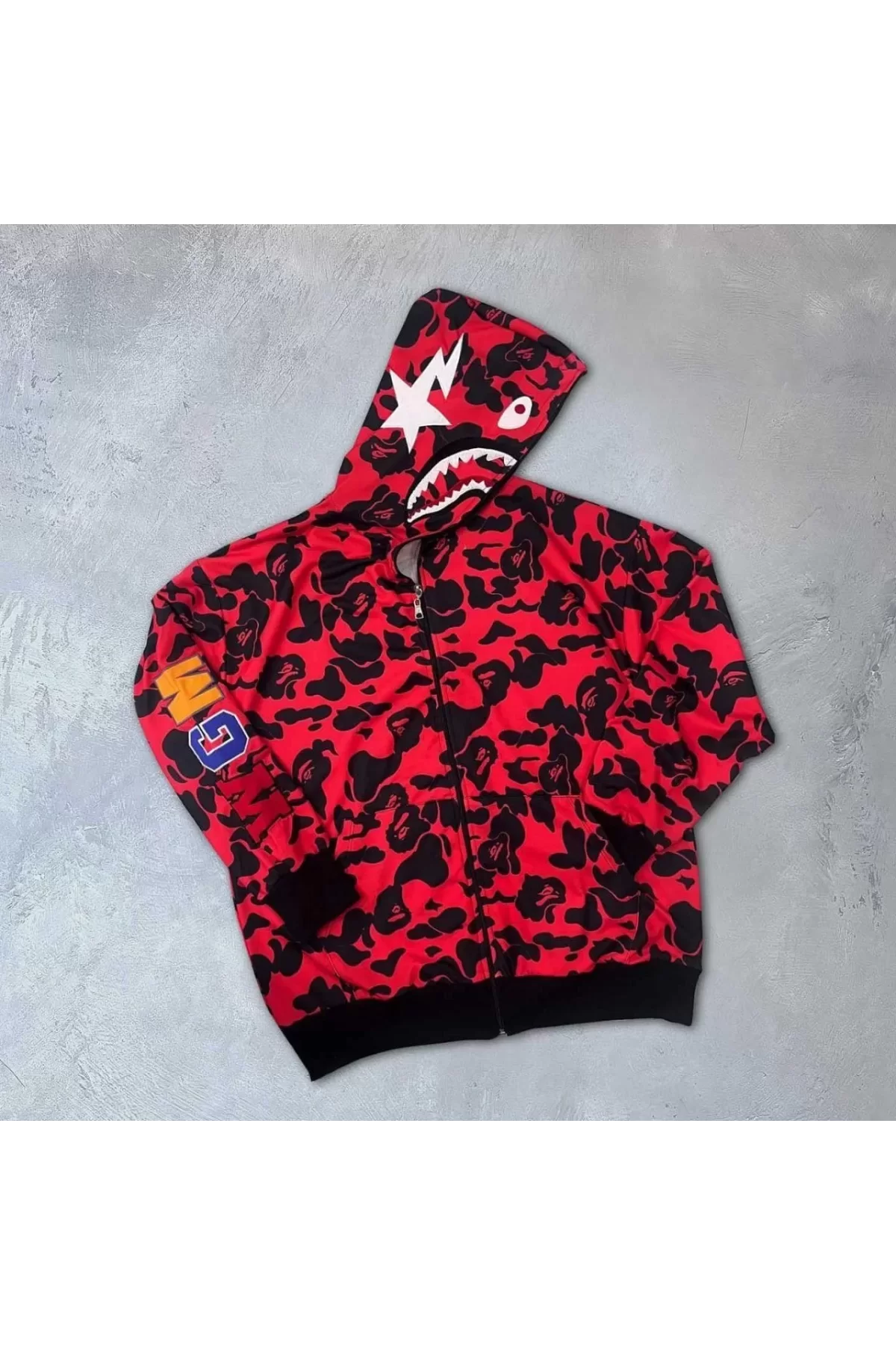 Unisex Pubg Bape x Shark Hoodie K rm z