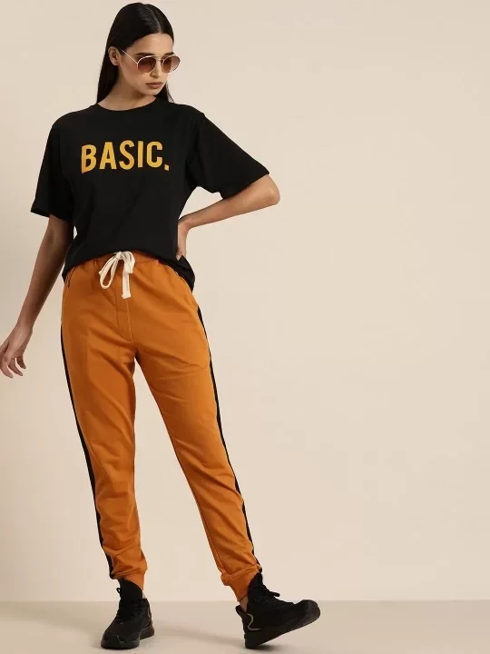 Baskılı Kadın T-shirt - Siyah Görseli