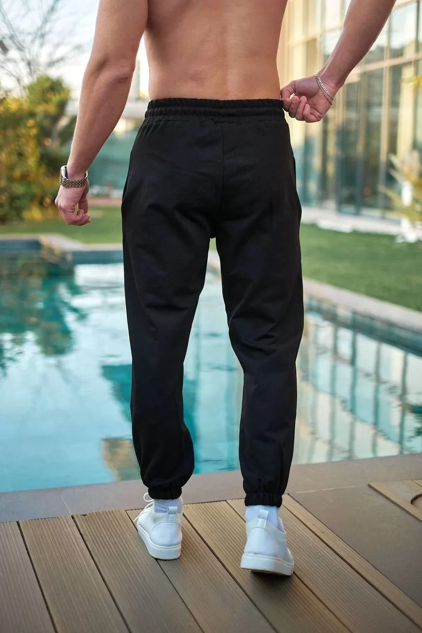 Unisex Basic Eşofman Altı - Siyah Görseli