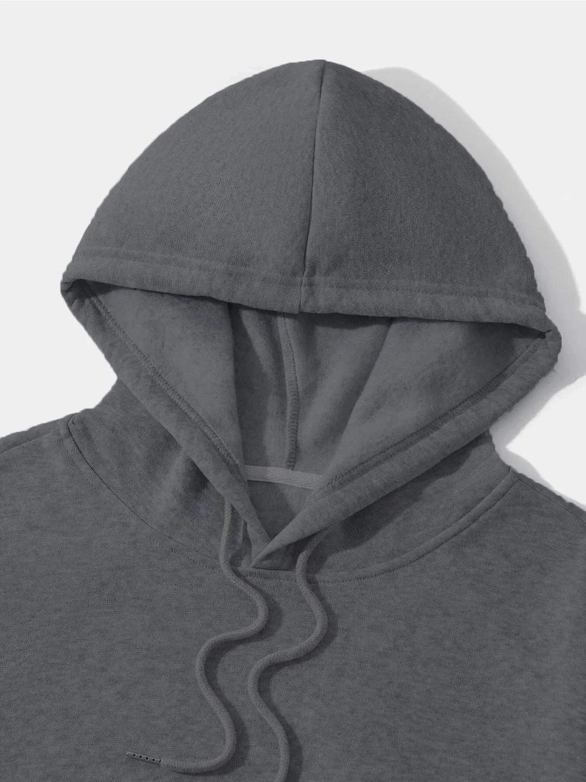 Men's Smoked 3-Thread Cotton Hooded Kangaroo Pocket Sweatshirt 3