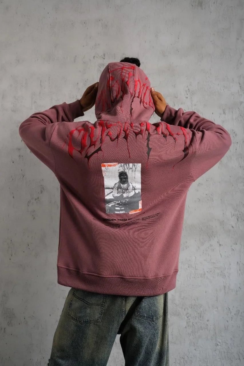 Muršćo Ruža Šuko 3 Iplik Pamuklo Baskiplo Kapušonlo Čeplo Sweatshirt 2
