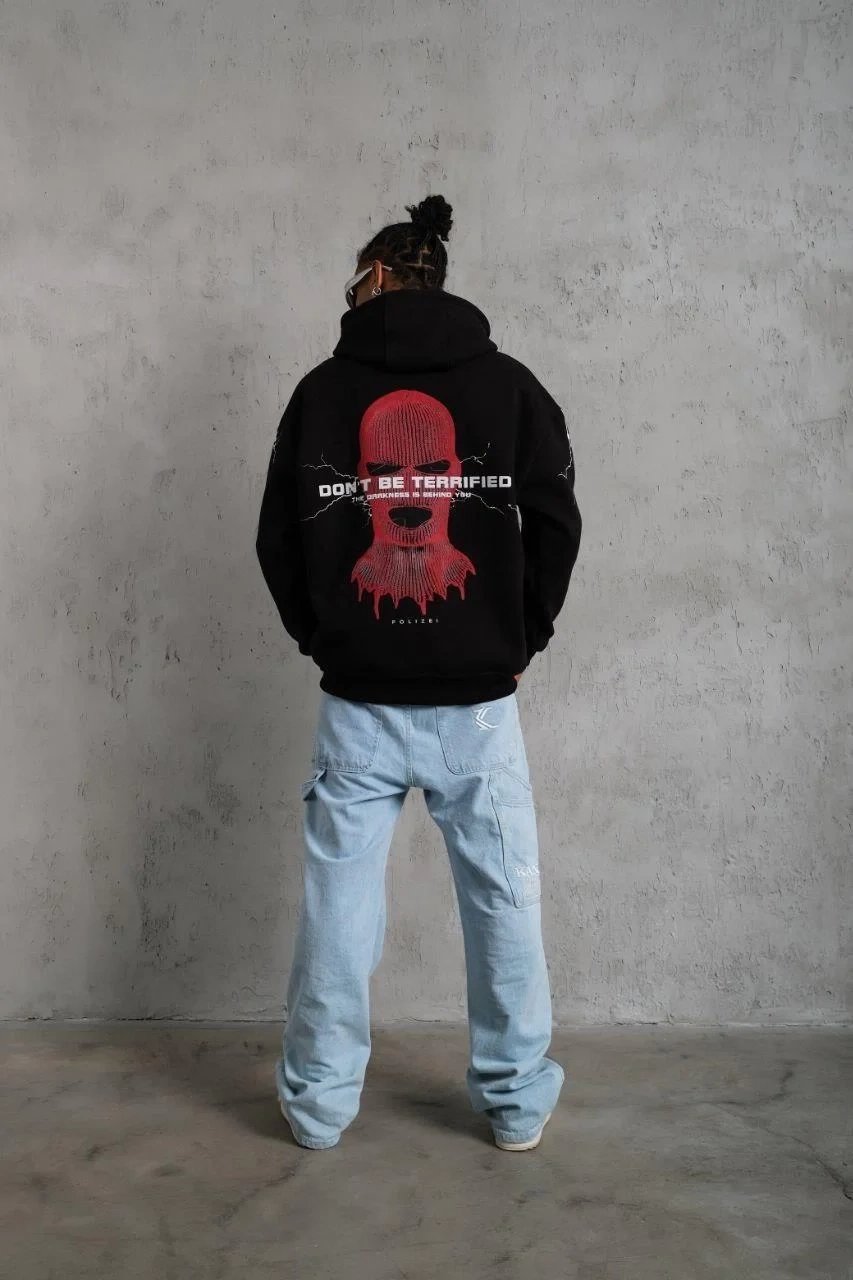 Murš Albo 3 Firă Bumbac Buzunar Cangur Printat Oversize Hoodie 4